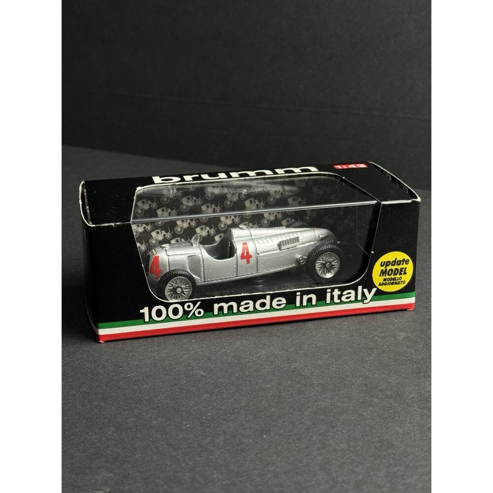 Auto Union Tipo C 1936 #4 Bernardt Rosemeyer - F1 Brumm 1/43 - Plata